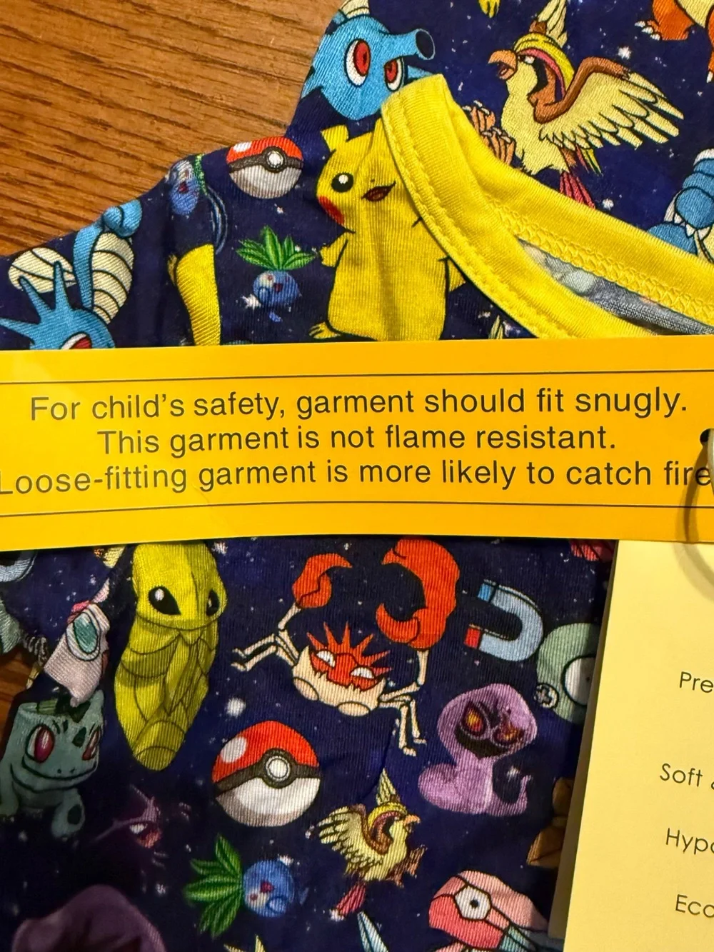 Little Snuggles Baby Boys Size 18-24 months Pokemon Bamboo Two Piece Pajamas NWT